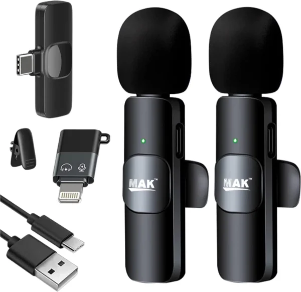 Wireless Vlogging Microphone For Mobiles